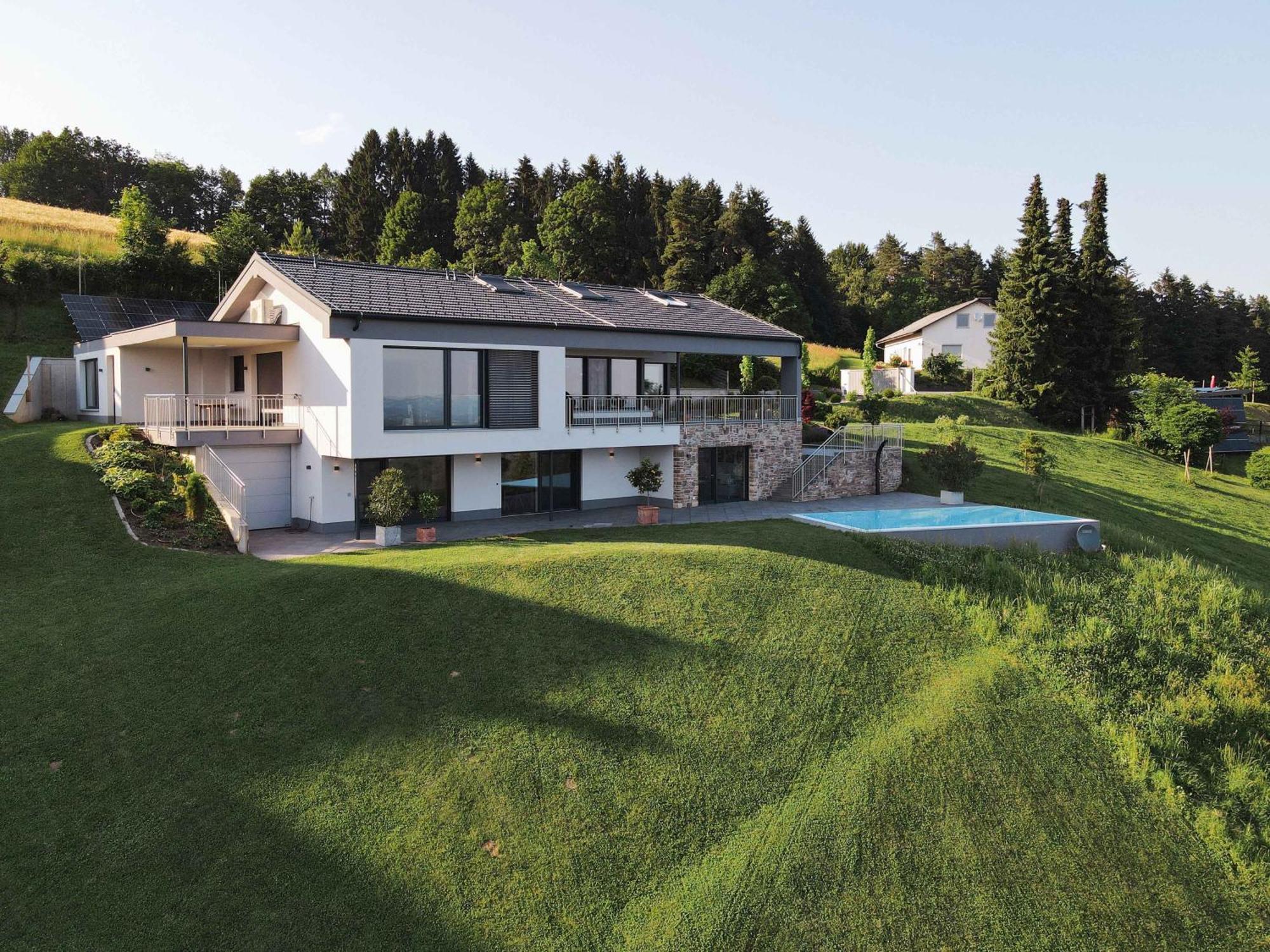 Greim15 --- Ganzes Ferienhaus Mit Fernsicht, Pool, Wellness Deutschlandsberg Eksteriør billede