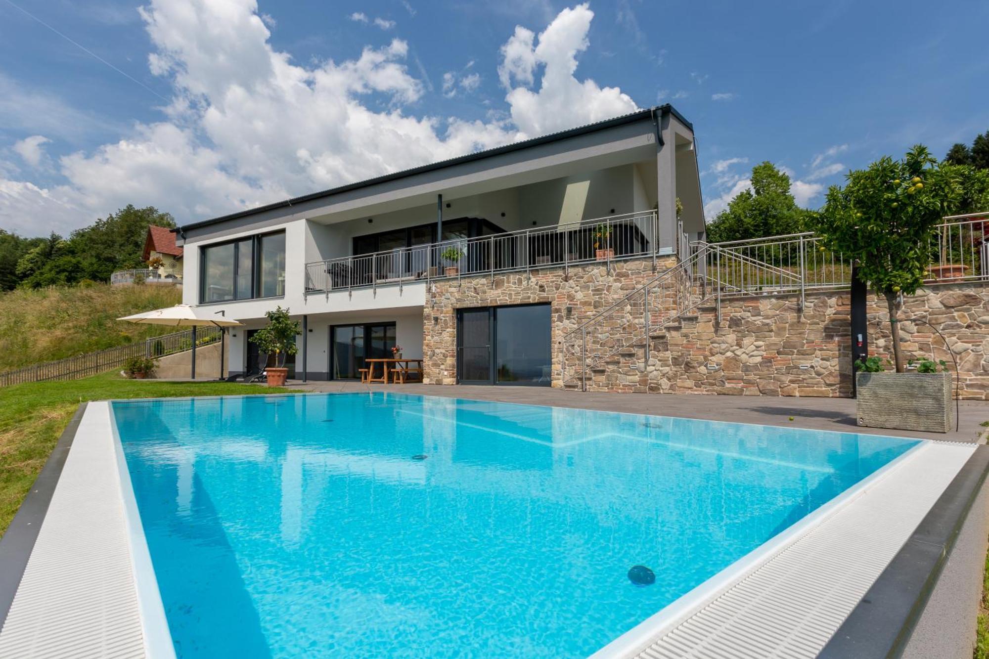 Greim15 --- Ganzes Ferienhaus Mit Fernsicht, Pool, Wellness Deutschlandsberg Eksteriør billede