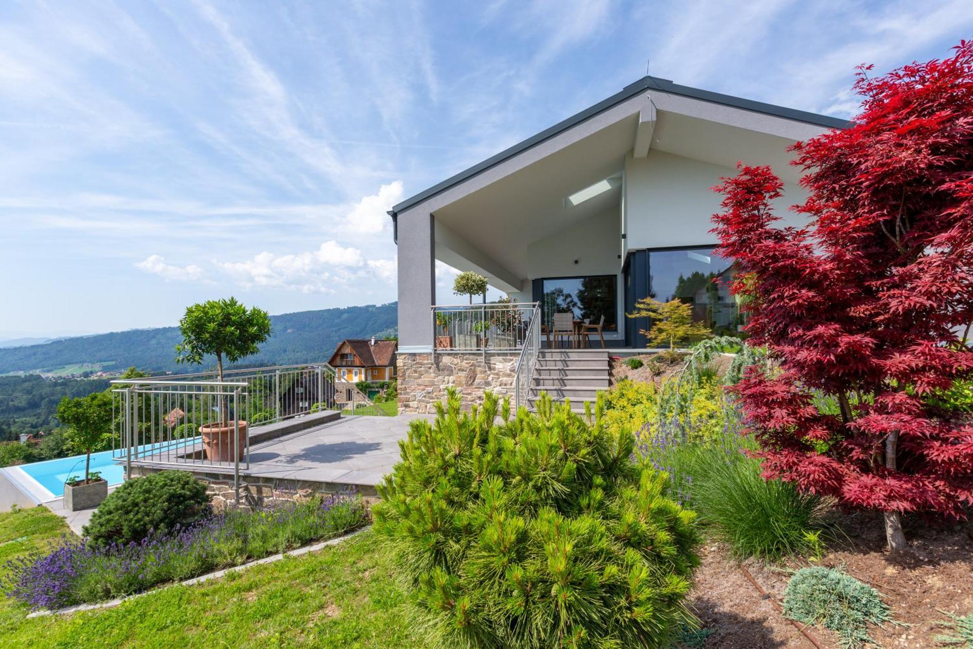 Greim15 --- Ganzes Ferienhaus Mit Fernsicht, Pool, Wellness Deutschlandsberg Eksteriør billede